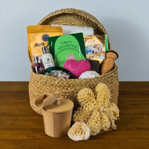 Luxury Self Care Hamper with Bath Bombs, Candle, and Skincare
